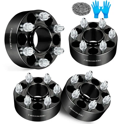 4pcs 2" 6x4.5 6x114.3 Hubcentric Wheel Spacers For Nissan Xterra 2005-2012 - Image 1 of 4