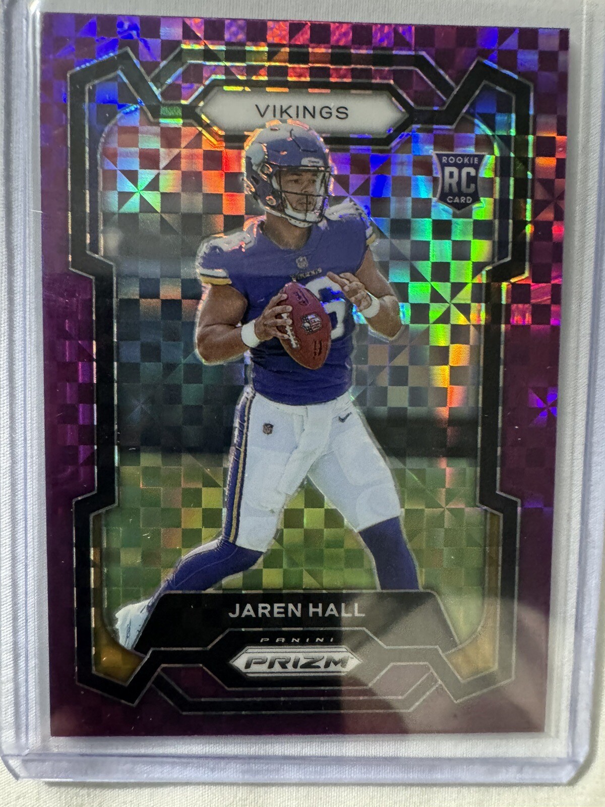2023 Panini Prizm Jaren Hall Purple Power Prizm Rookie RC 27/49 #367 Vikings🔥🔥