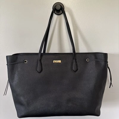 KATE SPADE NY Black Ari Laurel Way Saffiano Leather Shoulder Tote Bag #WKRU3931 - Image 1 of 4