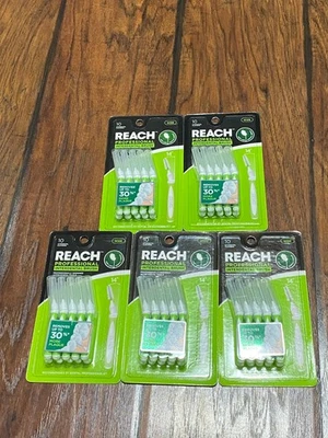 New Set of 5 packs of 10 count Reach Professional Interdental Brush Wide - Image 1 of 2