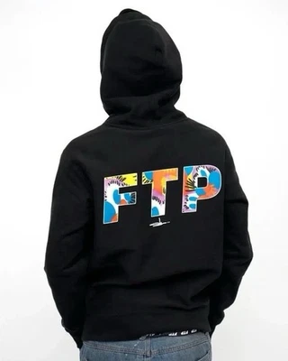Sudadera con capucha negra con logotipo FTP SLAWN talla XL para hombre ropa de calle Foto 1 de 4