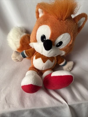 复古 1994 年 Caltoy SEGA 刺猬索尼克尾巴狐狸填充毛绒玩具 — 第 1/4 张图片