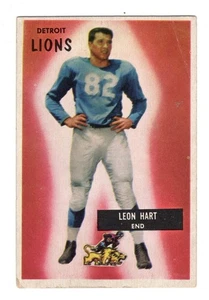 1955 Bowman Football Leon Hart #19 sehr guter Zustand - Bild 1 von 1