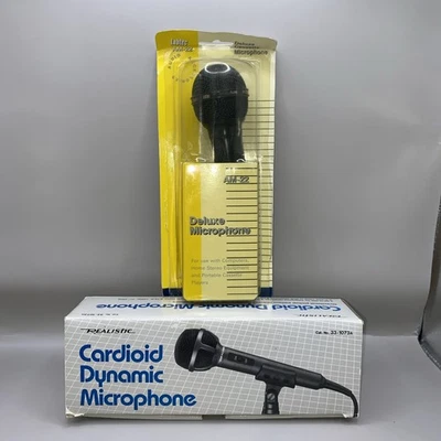 2 Dynamic Microphone Realistic Cardioid 33- Labtec AM-22 600 Ohm 6.3mm 1/4” Plug - Image 1 of 4