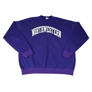 Northwestern Wildcats Sweatshirt Herren XL Lila College Football Made USA - Bild 1 von 6
