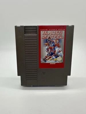 Blades of Steel Nintendo Entertainment System NES etiqueta roja funcionando Foto 1 de 3