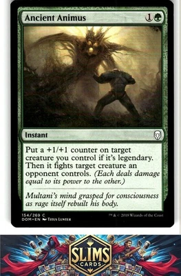 Magic the Gathering MTG Dominaria Ancient Animus #154 Buy 2 Get 1 - Image 1 of 2