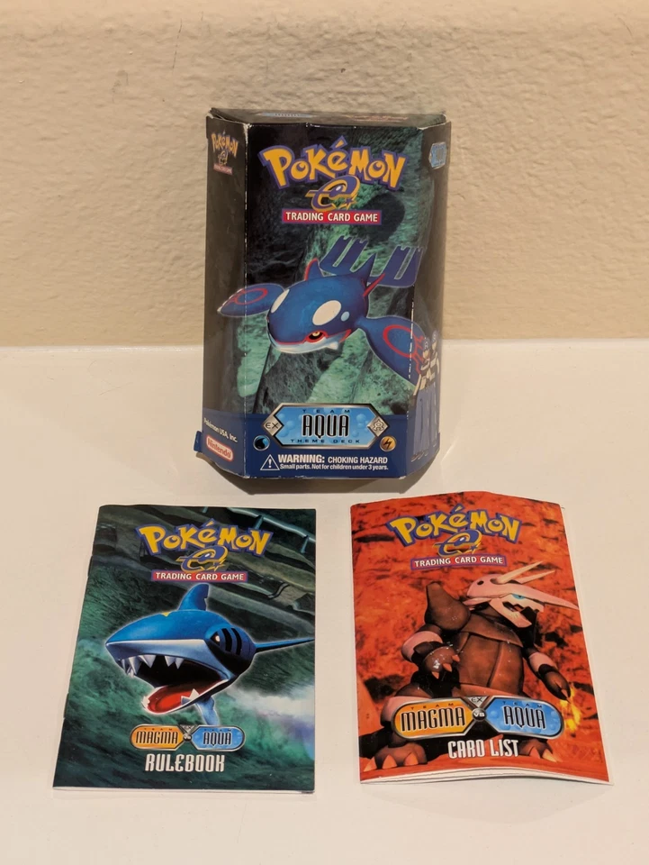 OPEN BOX VINTAGE Pokemon Trading Card Game TCG EX Team Aqua vs Magma Theme Deck  - Image 1 of 4