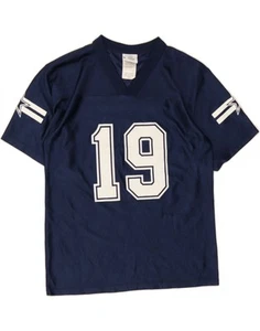 NFL Womens Dallas Cowboys Graphic T-Shirt Top UK 12 Medium Navy Blue VV01 - Picture 1 of 3