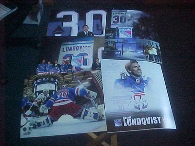 (5) Fotos a color Henrik Lundqvist 8x10 (4) de la noche de jubilación envío gratuito Foto 1 de 4