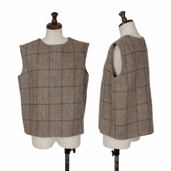 45 об/мин 45R шерстяная подкладка в полоску чек жилет размер 2 (K-145047) - Изображение 1 из 4