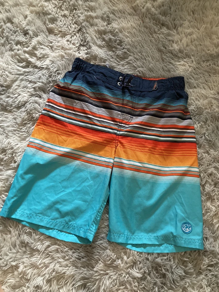 Bañador Zeroxposur para niños talla 18/20 azul naranja traje de baño pantalones cortos de baño Foto 1 de 4