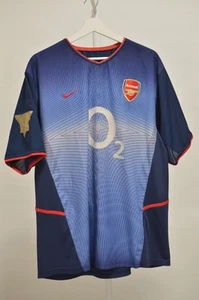 2002 2003 Nike Arsenal Away Jersey Henry Shirt O2 Sponsor Size XL - Picture 1 of 9