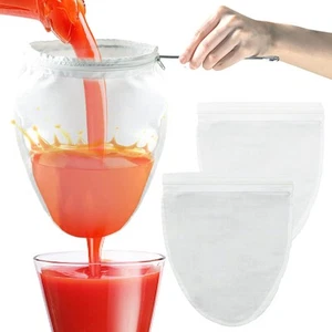Nut Milk Bag Strainer with Stand, Strainers Fine Mesh Bags, Jelly strainer, R... - Picture 1 of 9