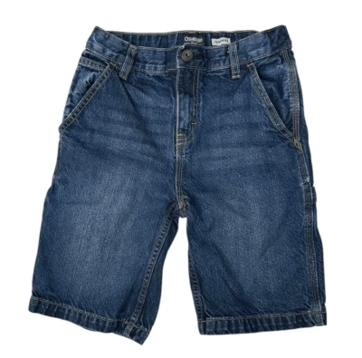 Oshkosh Bgosh Boys Jean Denim Carpenter Cargo Shorts Adjustable  Waist Size 12R - Image 1 of 4