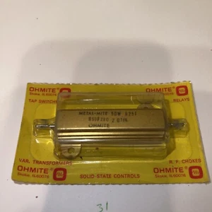 Resistencias de potencia Ohmite 50 vatios 2 ohmios 1 % ácaro metálico 850F2R0 totalmente nuevas. - Imagen 1 de 12