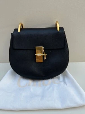 Bolso CHLOE Drew de cuero negro herrajes dorados Foto 1 de 4
