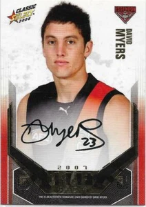 2008 Select Classic Draft Pick Signature (DPG6) David MYERS Essendon 302/400 ::: - Picture 1 of 1