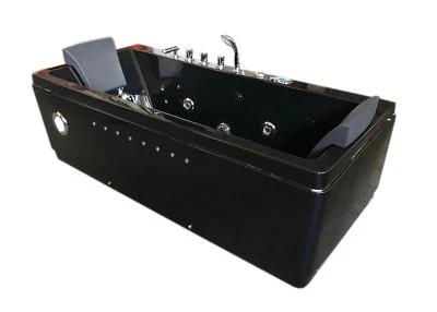 Whirlpool bathtub hydrotherapy black hot tub double pump with 20 jets MARILYN - Image 1 of 4