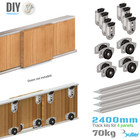 Sliding Door Track System Gear Set For Wardrobe Ares 70 kg / 2400 mm 4 Door