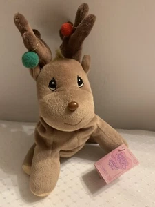 Reindeer Precious Moments Tender Tails Baby Plush Stuffed Animal 1998 Vintage - Picture 1 of 7