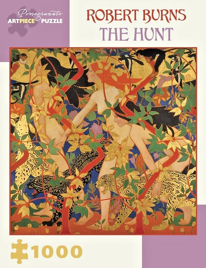 Pomegranate 1000 jigsaw puzzle. The Hunt by Robert Burns, New and sealed. - image 1 of 1