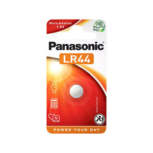 Panasonic Button Cells LR44 1,5V Battery Micro Alkaline Blister Pack