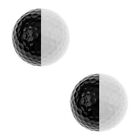 2 Pcs Obermaterial: Kunstharz Golf -weißer Ball Übungsbälle Für