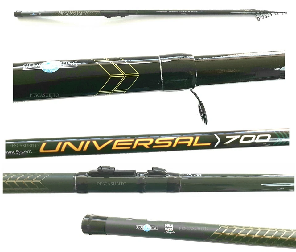Canna Bolognese Universal 7 Metri in Carbonio Pesca Mare Lago Fiume Trota