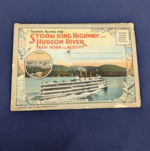 Folleto de postales vintage - Storm King Highway y escenas del río Hudson - principios de 1900 - Imagen 1 de 7