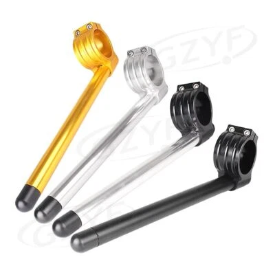 Left Right Handlebar For 51MM Fork Tube Adjustable Clamps 22mm 7/8" Aluminum Foto 1 de 4