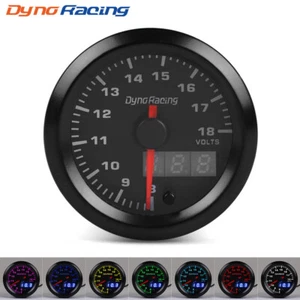 2" 52mm Digital & Pointer 7 Color LED Volt Meter Voltmeter Voltage Gauge 8-18V - Picture 1 of 9