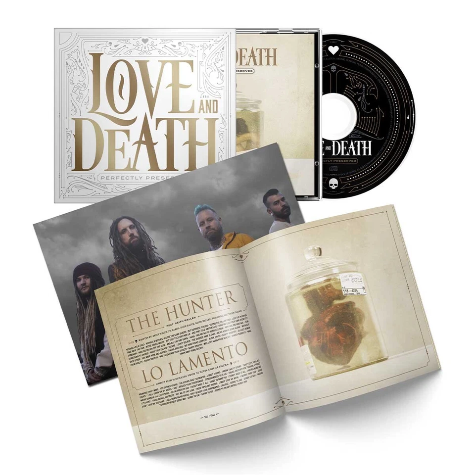 Love And Death 'Perfectly Preserved' SIGNED Slipcase CD - NEW korn