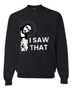 Sudadera cuello redondo I Saw That Funny Jesus In Doorway Distress Faith - Imagen 1 de 19