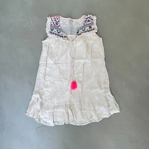 Accessorize Cheesecloth Beach Cover-Up/Tunic. Cream. Large. - Picture 1 of 7