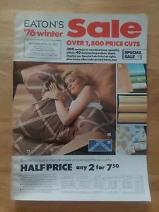 Eaton's Winter Sale 1976 Catalog Fashion Furniture Electronics  - Picture 1 of 7