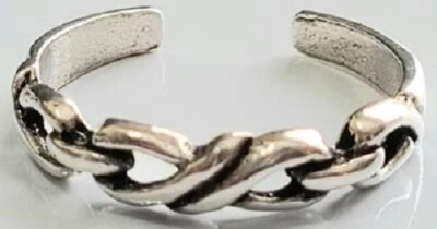 Anillo de dedo ajustable de plata de ley 925 #4 Foto 1 de 2