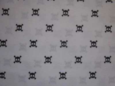 Max Studio Negro Calaveras y Huesos Cruzados Doble XL Juego de Sábanas Halloween Miedo Foto 1 de 2