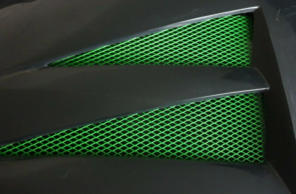 MZ 125 SM SX 2er SET RACING GITTER FEIN LUFTEINLÄSSE TANKSPOILER NEON GRÜN NEU - Bild 1 von 1