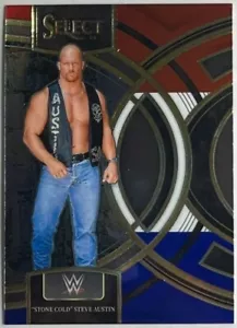 2024 Panini Select WWE STEVE AUSTIN - Premier Rosso e Blu Parallelo #126 - Foto 1 di 2