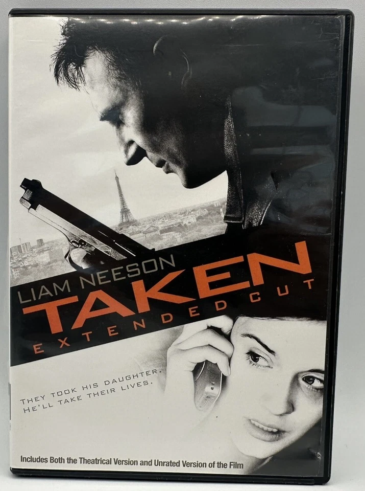 Taken DVD Widescreen Theatrical & Unrated Extended Cut Liam Neeson 2009 - Image 1 of 3