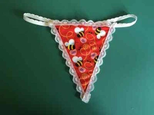 Womens BUMBLE BEE MINE Valentines Day Love Gstring Thong Sexy Lingerie Underwear - Picture 1 of 1