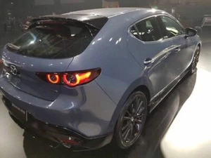 para Mazda 3 BP 2019 2023 2020 2023 techo alerón ala pintada negro brillante - Imagen 1 de 10