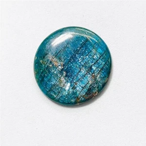 Top Gorgeous Natural Neon Blue Apatite Cabochon Loose Gemstone 26 Cts. ME-11950 - Picture 1 of 3