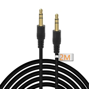 Cable MINI JACK Macho Macho ORO 2 Metros Audio 3,5mm Estéreo Dorado v199 - Imagen 1 de 6