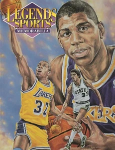 Revista deportiva Legends 3/4/1992 con tarjetas Magic Johnson en cubierta todavía dentro - Imagen 1 de 1