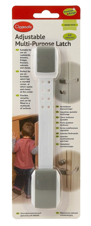 Clippasafe Home Safety Adjustable Multi-Purpose Latch Child Baby Proofing New - Image 1 of 1