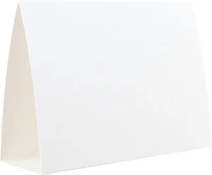 20 Pack White Blank Table Place Cards - Name Card for Weddings, Tent Signs - Picture 1 of 12