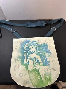 Disney Boutique Schultertasche Arielle kleine Meerjungfrau Tasche Aquarell blau grün - Bild 1 von 4