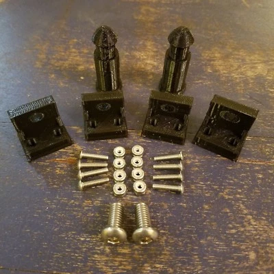 Kit de reparación de clavijas y lengüetas de cubierta de tanque KLR 650 1987-2007 - Reparación de cubierta de radiador KLR650 Foto 1 de 4